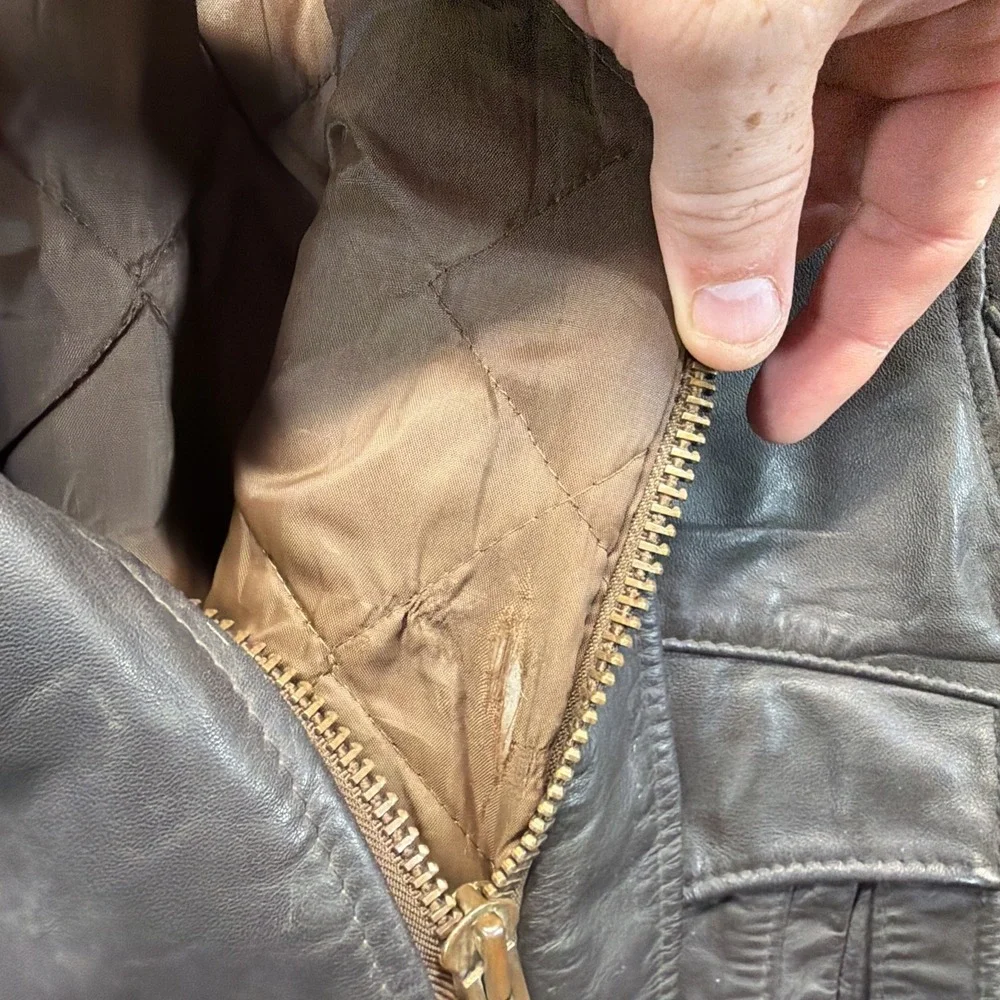 Vintage Schott Bros NYC A-2 Leather Flight Bomber Jacket Mens Size 48 USA